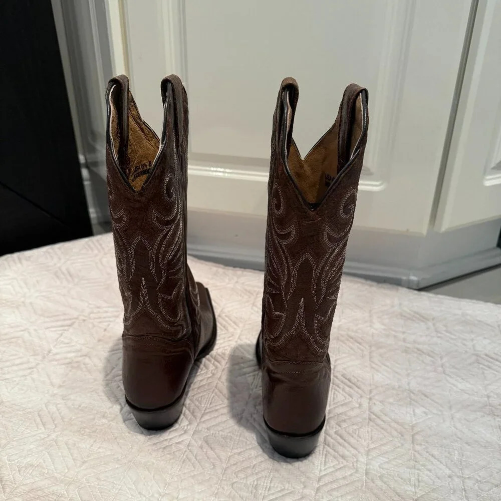 NEW Best Seller Brown Distressed Leather Cowboy Boots, Nashville Boot Co, US 6.5 - Picture 3 of 6